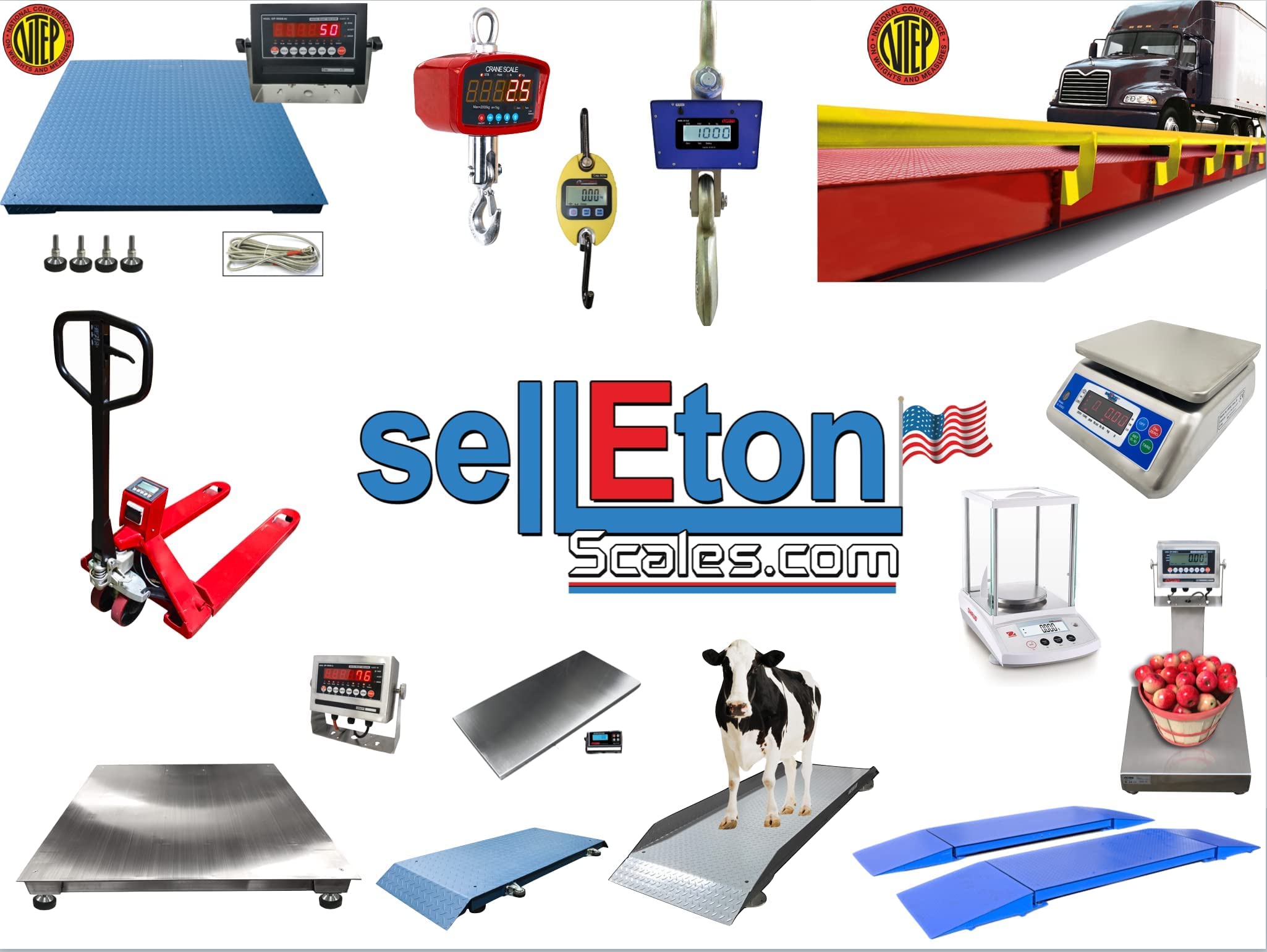 SellEton SL-926 Digital Hanging Scale 1000lb Capacity with LED Display - Portable Crane Scale for Tension & Compression Measurements (0.1lb Precision) - Perfect for Shipping, Farming, Logistics & Industrial Weighing