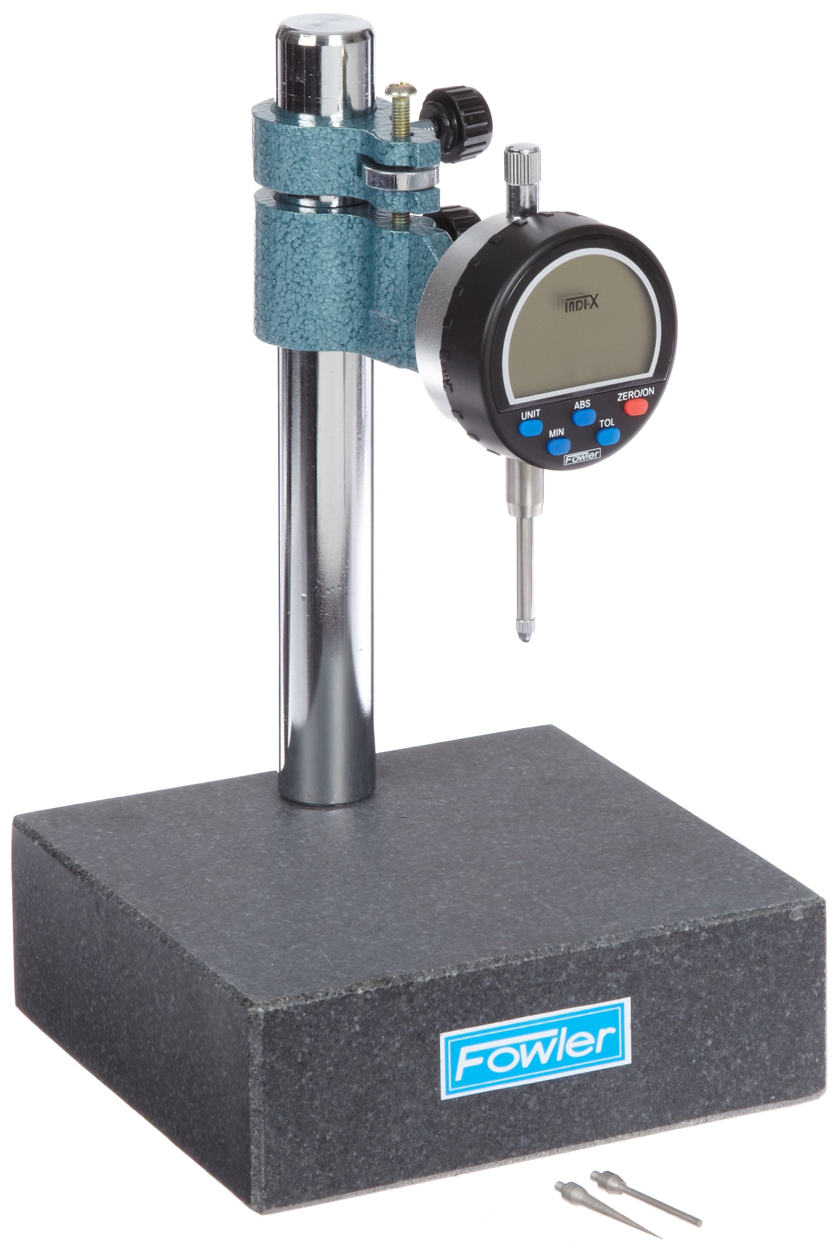 Fowler 52-580-025 Indi-X Granite Gage Stand with Electronic Indicator - Precision Measurement Tool for Industrial Quality Control & Machining Workshops