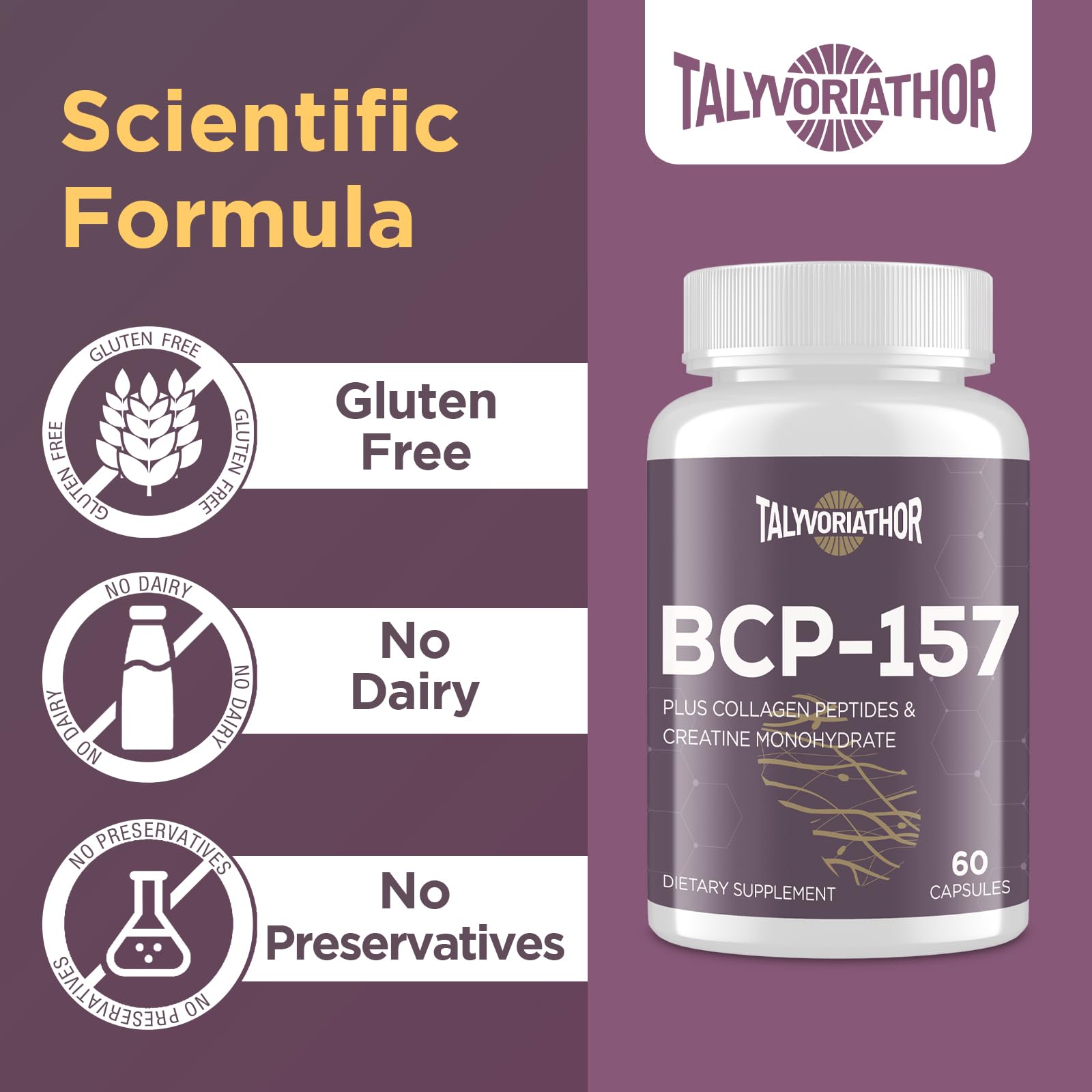 157 Capsules 1500mg | Non-GMO & Gluten-Free Supplement | 60 Capsules per Bottle (2-Pack) | Supports Immune Health & Daily Wellness