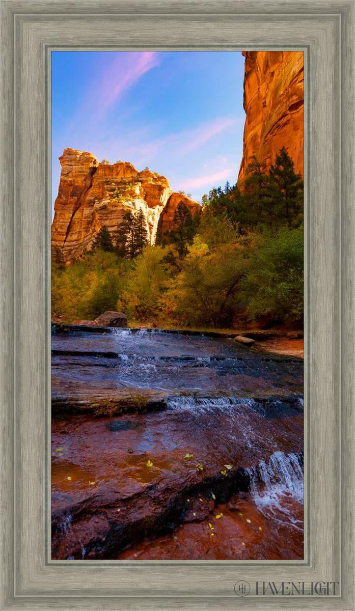 Morning At The Falls - Premium Wall Art Print for Home & Office Decor - Perfect for Living Room, Bedroom & Office Spaces