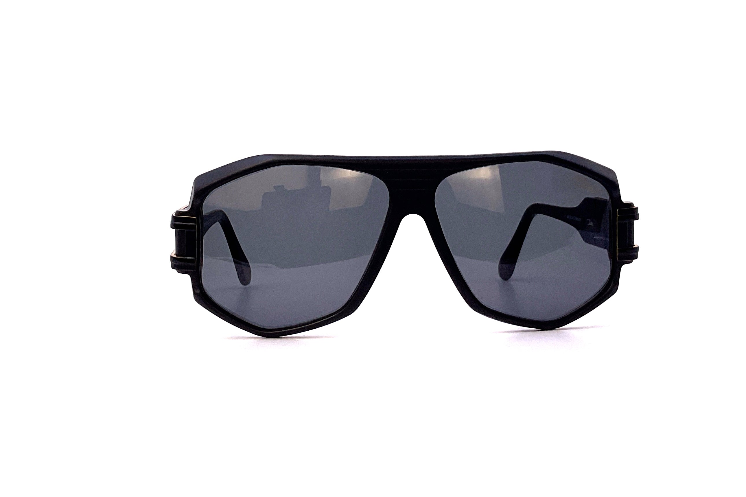 Cazal 163/301 Black Matte Sunglasses for Men & Women - Stylish UV Protection Shades for Outdoor Sports, Driving & Fashion