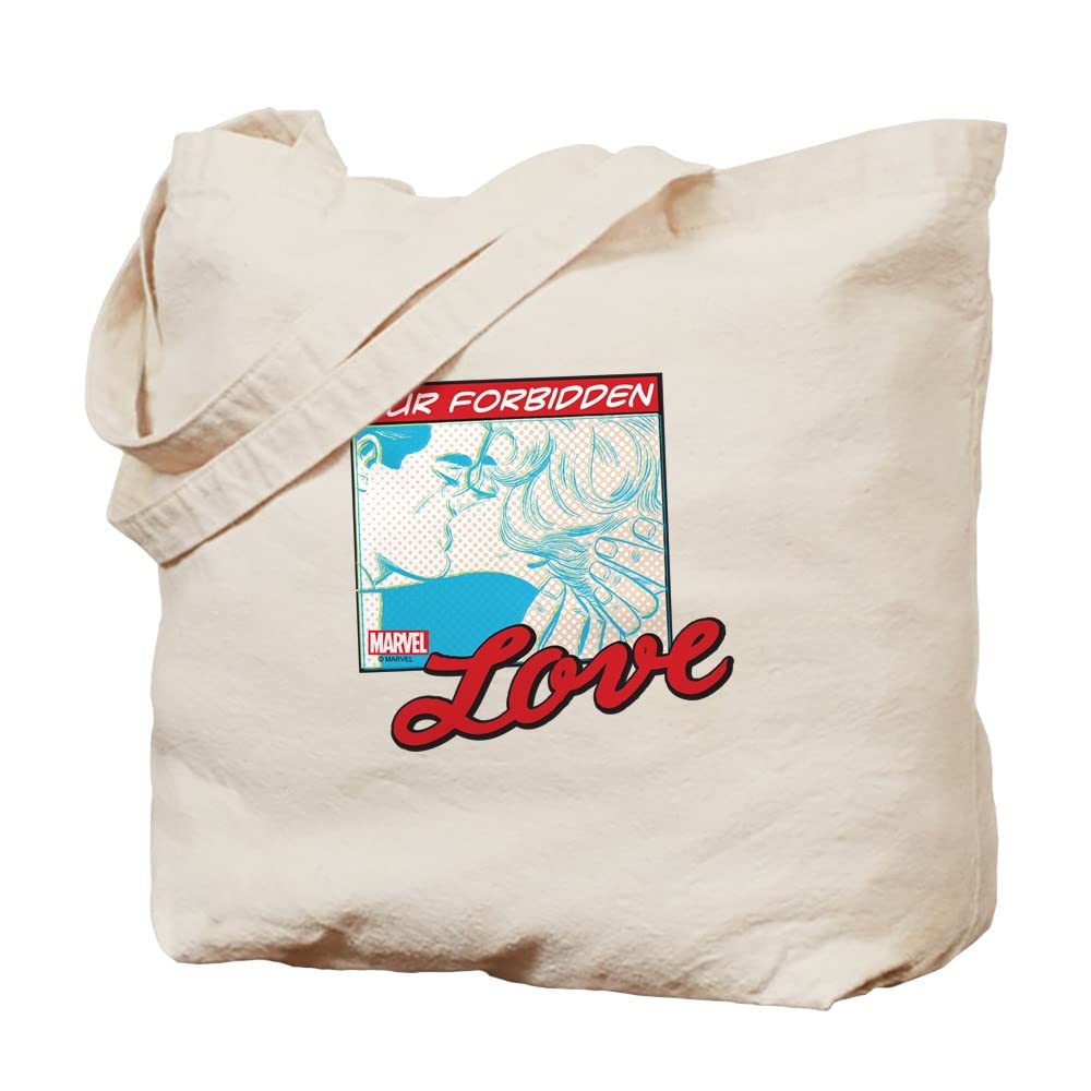 Marvel Forbidden Love Tote Bag - Natural Canvas Reusable Shopping Bag for Groceries, Beach & Comic Con | CafePress