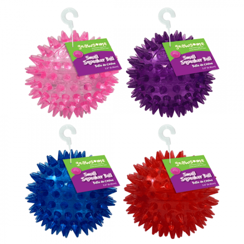 Gnawsome Small Squeaker Ball for Dogs - Interactive Chew Toy for Puppies & Small Breeds - Fun Indoor/Outdoor Playtime & Training Reward