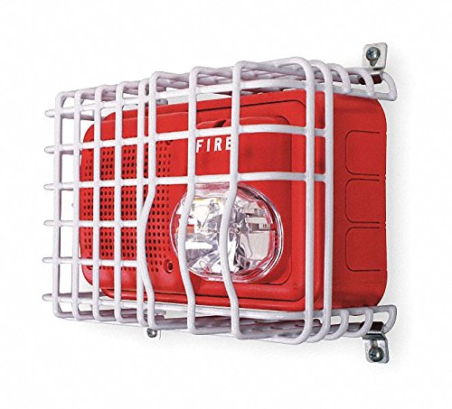 Audible/Strobe Alarm Security Guard with Steel Wire for Surface Protection - Ideal for Home, Office & Warehouse Security Systems