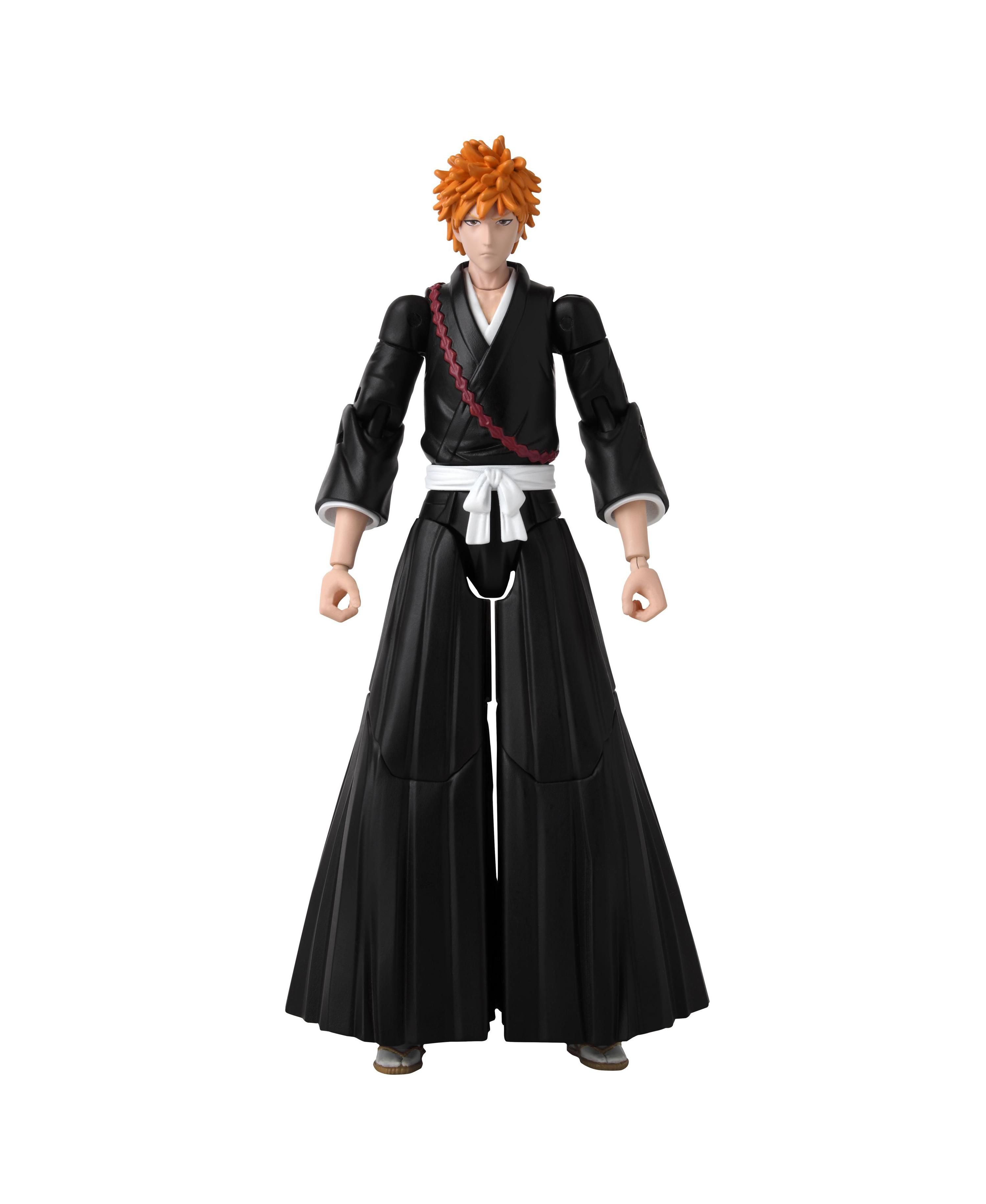 Bandai Anime Heroes 6.5 Inch Ichigo Kurosaki Action Figure - Bleach Collectible Toy for Anime Fans & Display