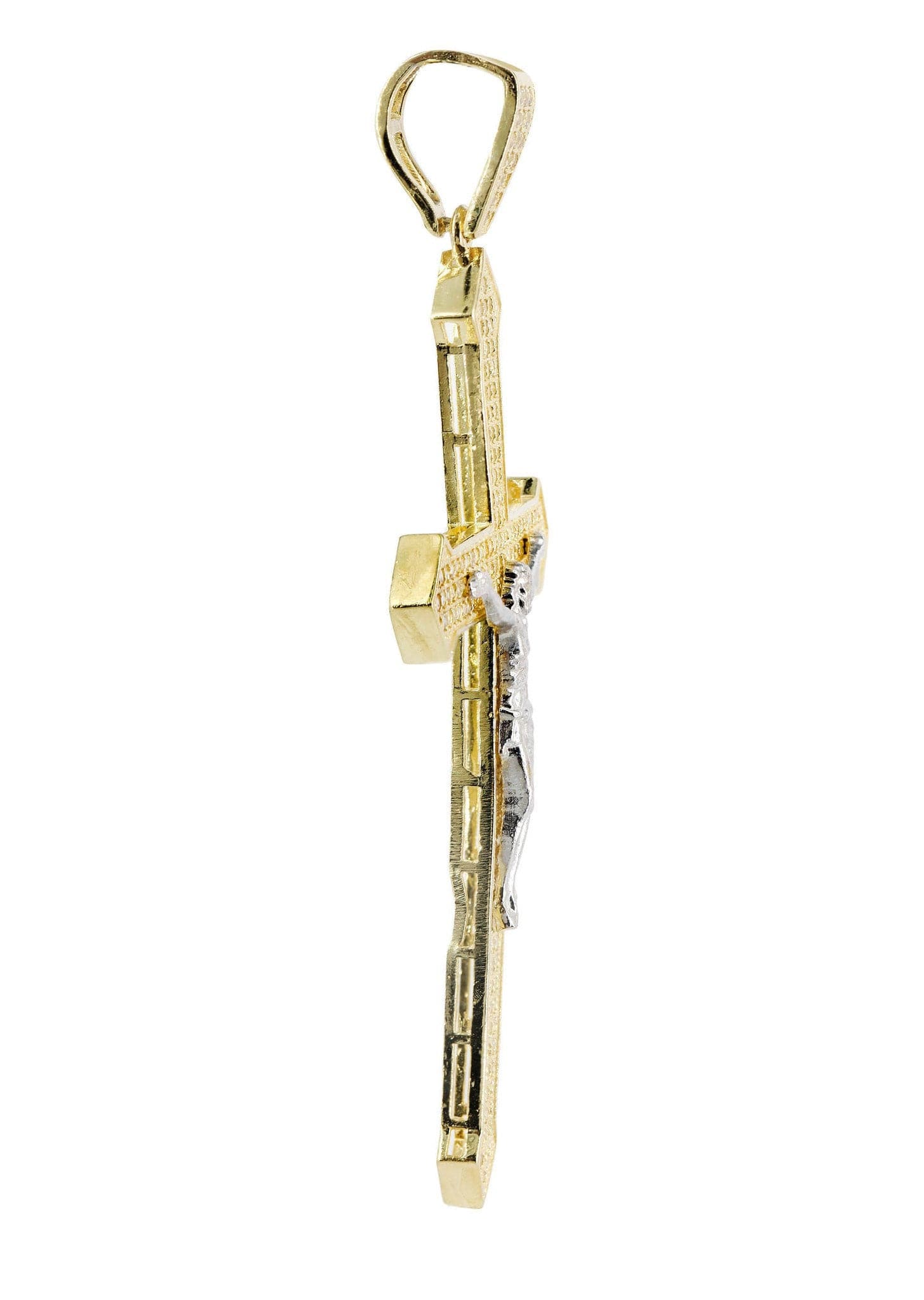 10K Gold Cross Pendant for Women & Men - 7.3 Grams Religious Jewelry for Baptism, First Communion & Everyday Wear