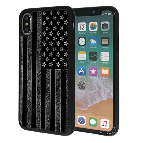 Black and White American Flag