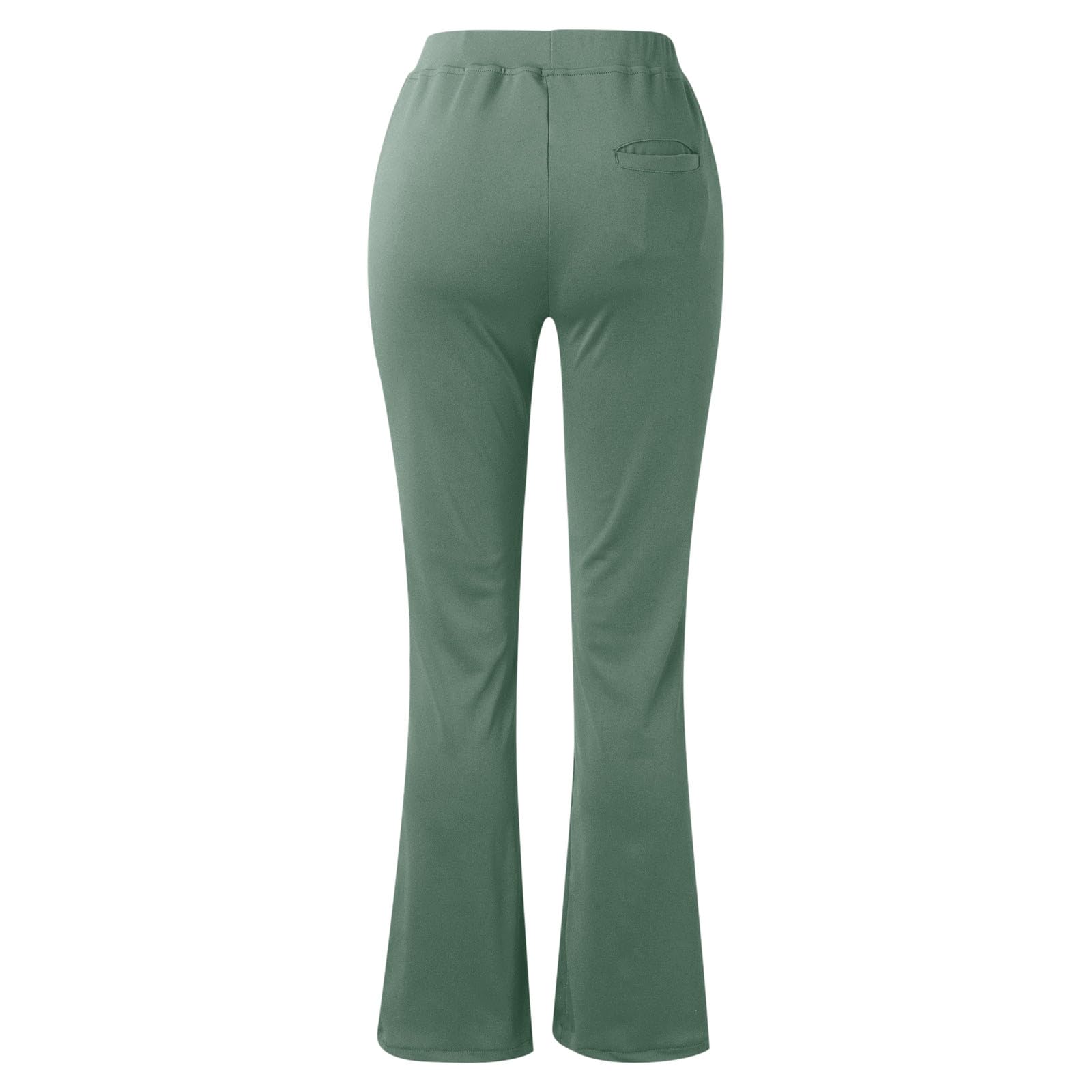 Women's High Waisted Straight Leg Yoga Pants - Stretchy Office Work Pants with Pockets - Breathable Dress Pants for Business, Travel & Everyday Wear