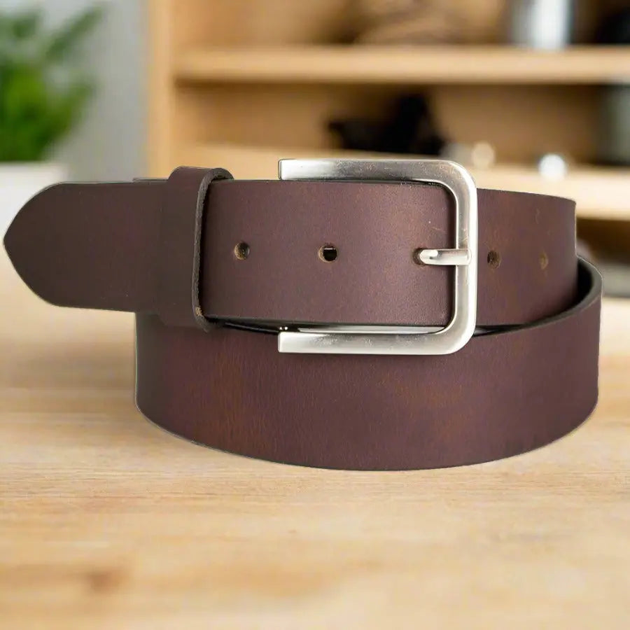 BOL Men's Genuine Leather Belt with Removable Buckle - Adjustable Dress & Casual Belt for Office, Jeans & Everyday Wear