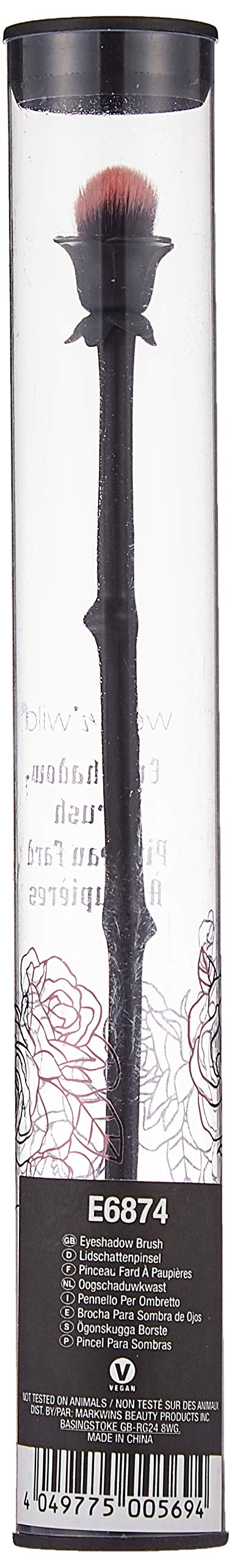 Wet n Wild Rose Brush - Style 2, Black Rose Soft Makeup Brush for Eyeshadow & Concealer | Paraben & Cruelty Free | Vegan Beauty Tool for Professional & Everyday Makeup Application