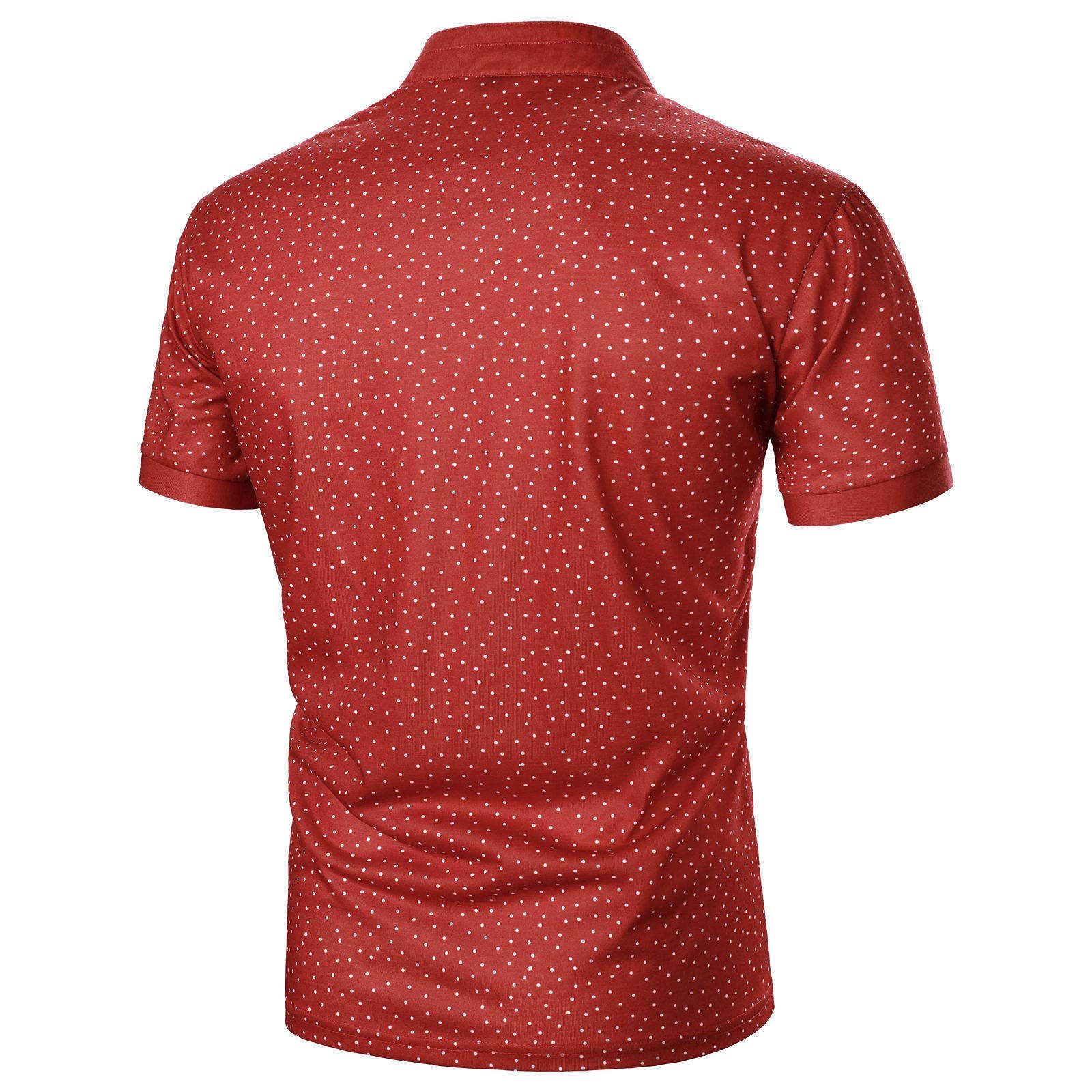 Men's Casual Short Sleeve Lapel Dot Shirt - Summer & Spring Fashion Blouse for Men | Perfect for Office, Dating & Outdoor Activities
