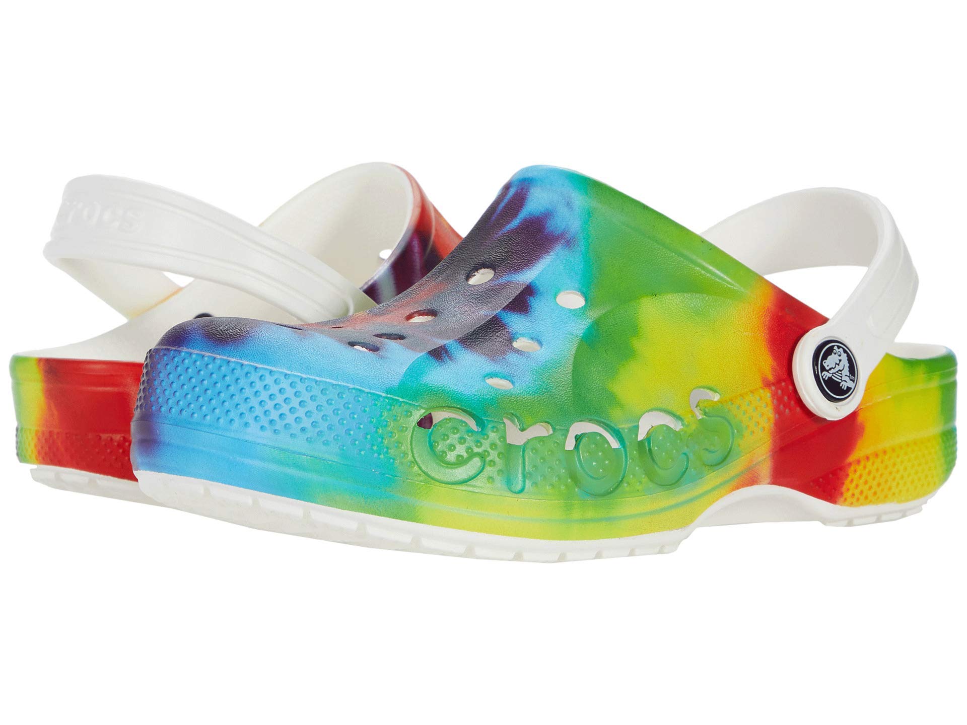Crocs Unisex-Child Baya Graphic Tie-Dye Clogs for Toddlers & Kids | Comfortable Water Shoes for Beach, Pool & Outdoor Play | Lightweight Slip-On Clogs with Fun Patterns