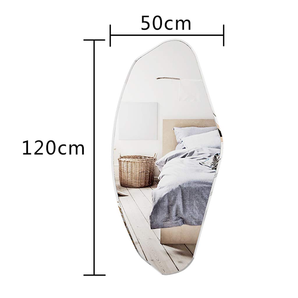 Wall-Mounted Dressing Mirror | Irregular Full-Length Mirror for Living Room, Bedroom & Entrance | HD Explosion-Proof Bathroom Mirror | Perfect for Home Decor, Outfit Check & Vanity Area