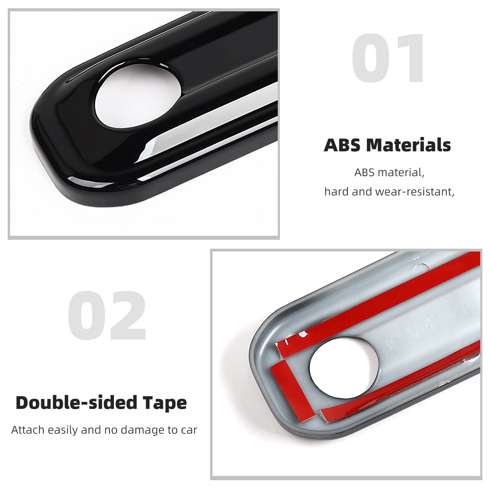 CheroCar Jeep JL Tailgate Hinge Cover & Spare Tire Bracket - Durable Exterior Accessories for Jeep Wrangler JL/JLU (2018-2022) - Fits Sport, Sahara, Rubicon Models - Black - Perfect for Off-Roading & Daily Driving Protection