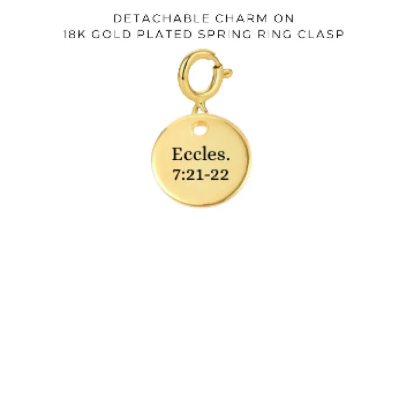 Personalized Engraved Charms with Detachable Clasp - Custom Name Jewelry for Necklaces & Bracelets - Perfect for Gifts, Anniversaries and Special Occasions - $10.00