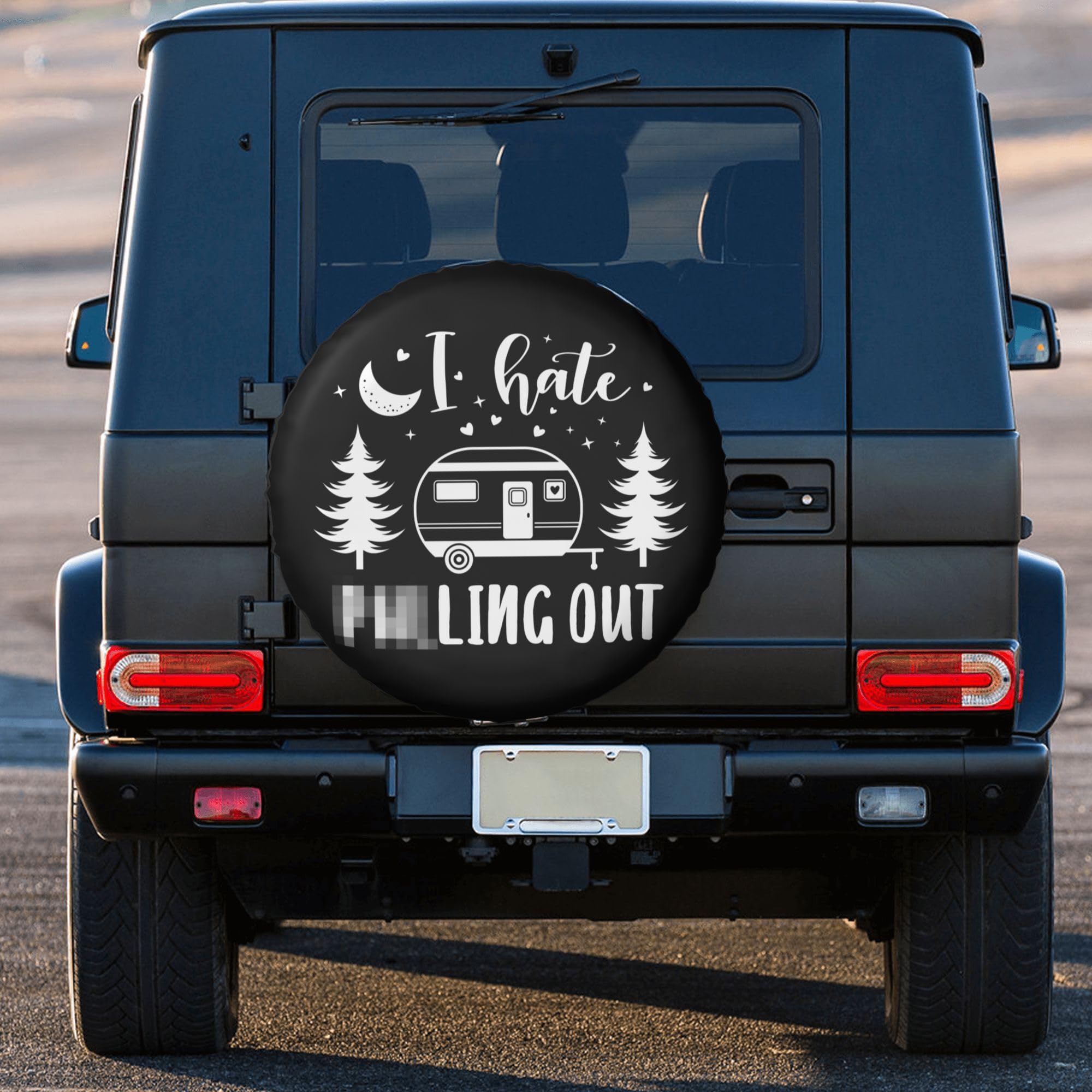 15 Inch Universal RV Spare Tire Cover - Weatherproof Camper Wheel Protector for Trailer, SUV, Truck & Travel Trailers | Durable Outdoor Accessory for Camping & Road Trips