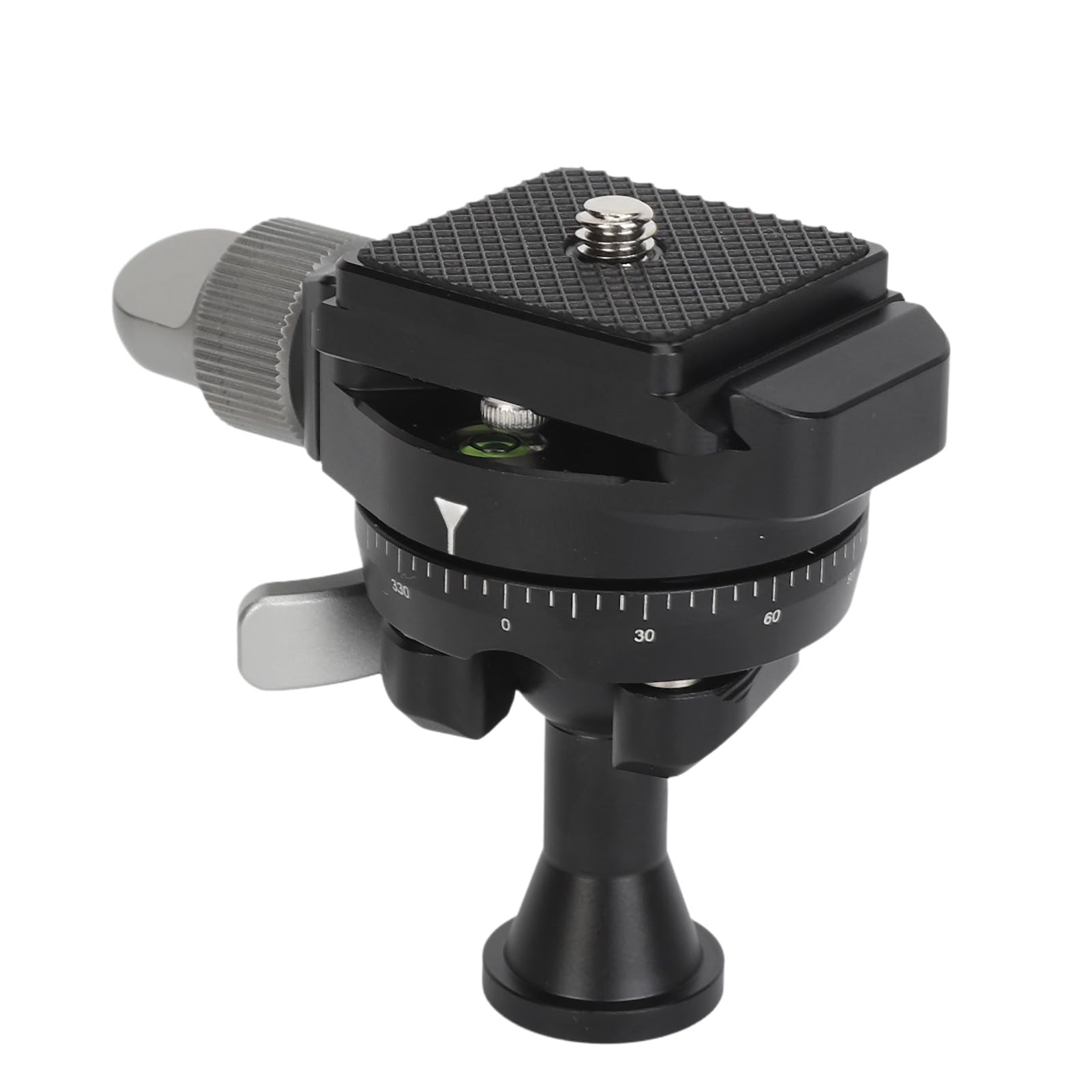 Denash Inverted Ball Head Tripod Mount - 360° Panoramic Rotation with Anti-Slip Pad & Bubble Level for DSLR/SLR Cameras - Perfect for Landscape, Architecture & Long Exposure Photography