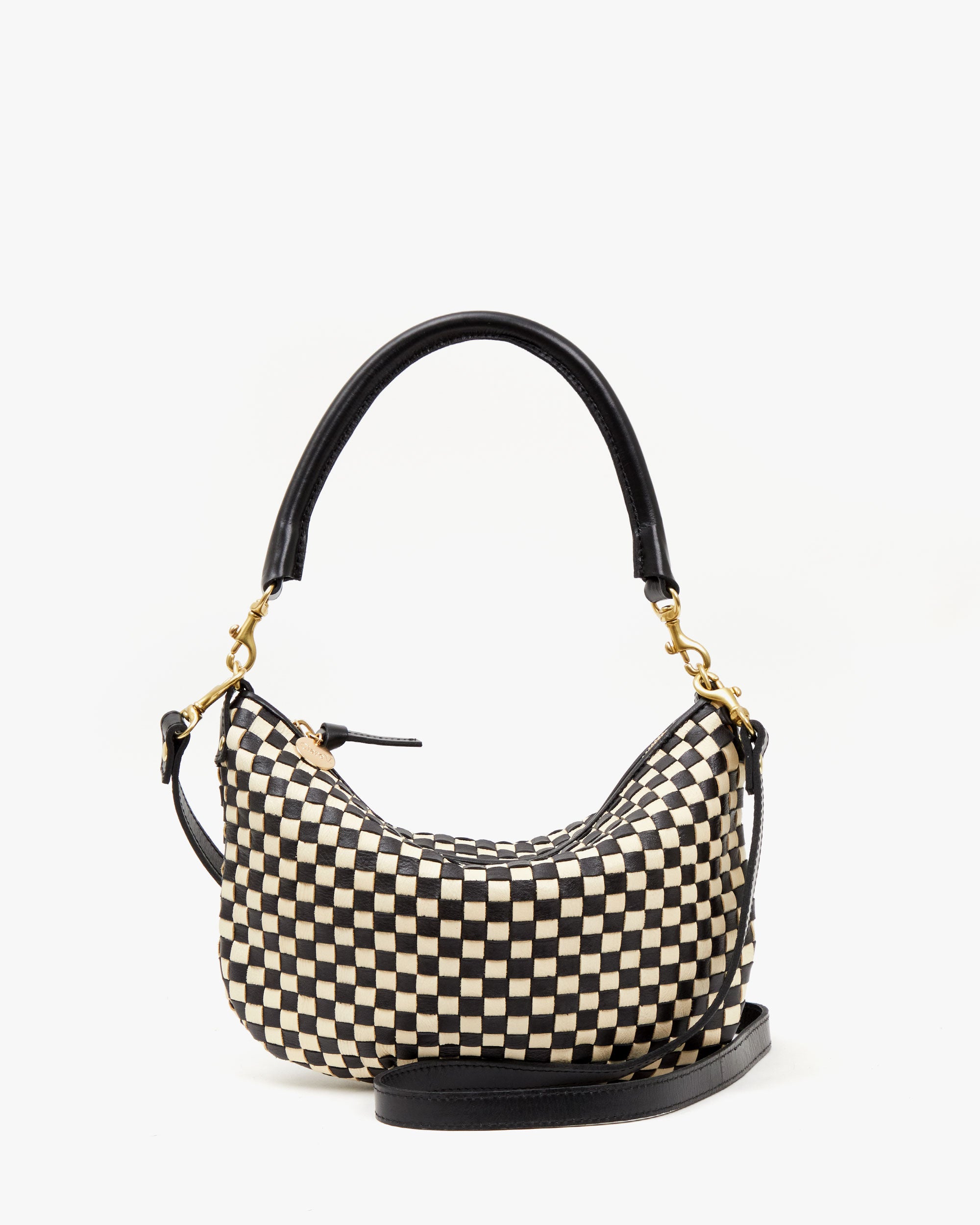 Petit Moyen Black Cream Woven Checker Scarf - Soft Lightweight Fashion Accessory for Women & Men | Perfect for Fall, Winter & Office Wear