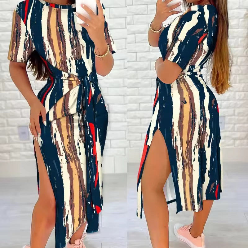 Harper Stylish Multicolor Midi Dress for Women - Floral Print Summer Casual Dress for Beach, Party & Vacation | Plus Size Options Available