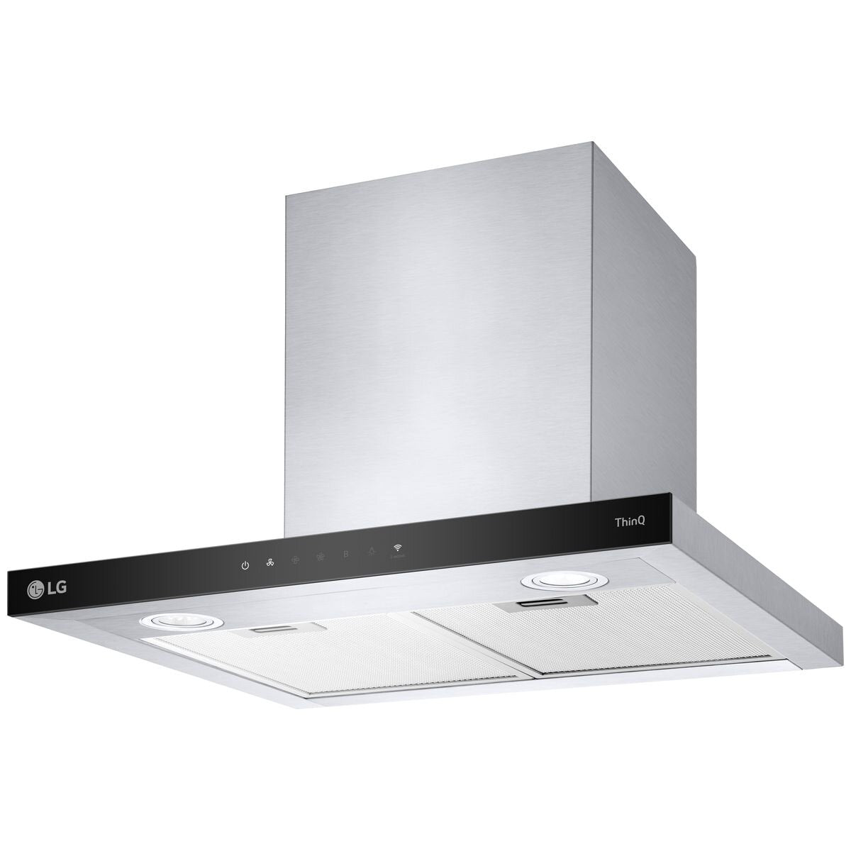 LG BWH607T3S 60cm Series 7 Canopy Range Hood - Stainless Steel Kitchen Exhaust Fan with Powerful Extraction - Perfect for Modern Home Cooking & Open Kitchen Designs