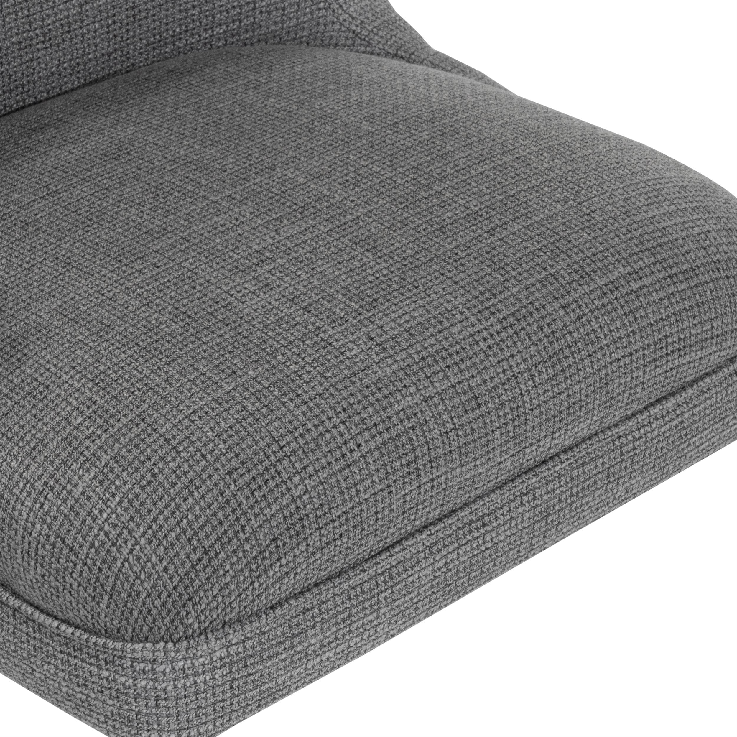 Furniture of America Nillicent Gray Fabric Wingback Office Chair - Ergonomic Executive Desk Chair for Home & Office Workspace