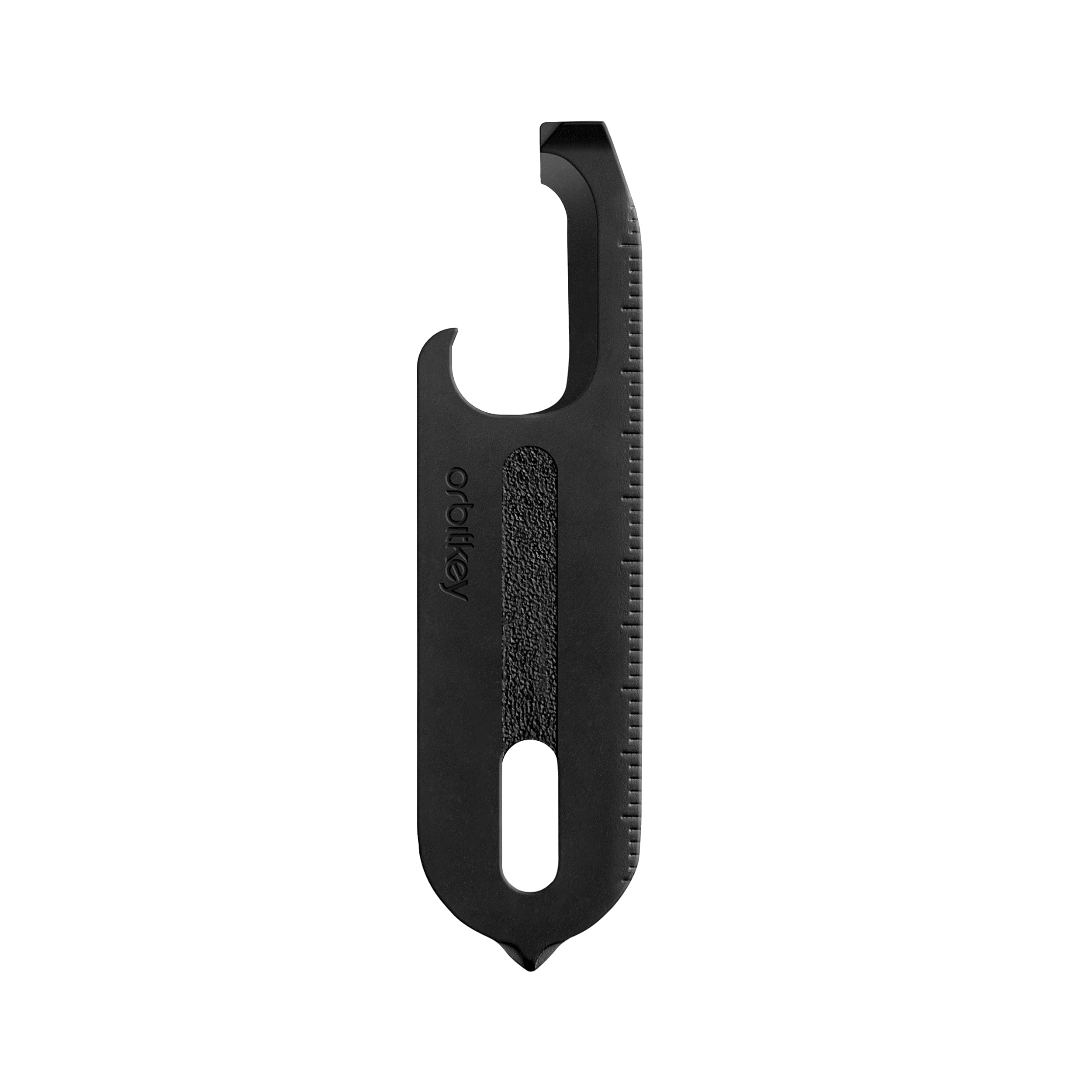 Orbitkey Multi Tool v2 - 9-in-1 Compact Key Organizer with Saffiano Leather Case | Key Ring Holder for 7 Keys | Perfect for Home, Office & Travel Accessories (Licorice Black)