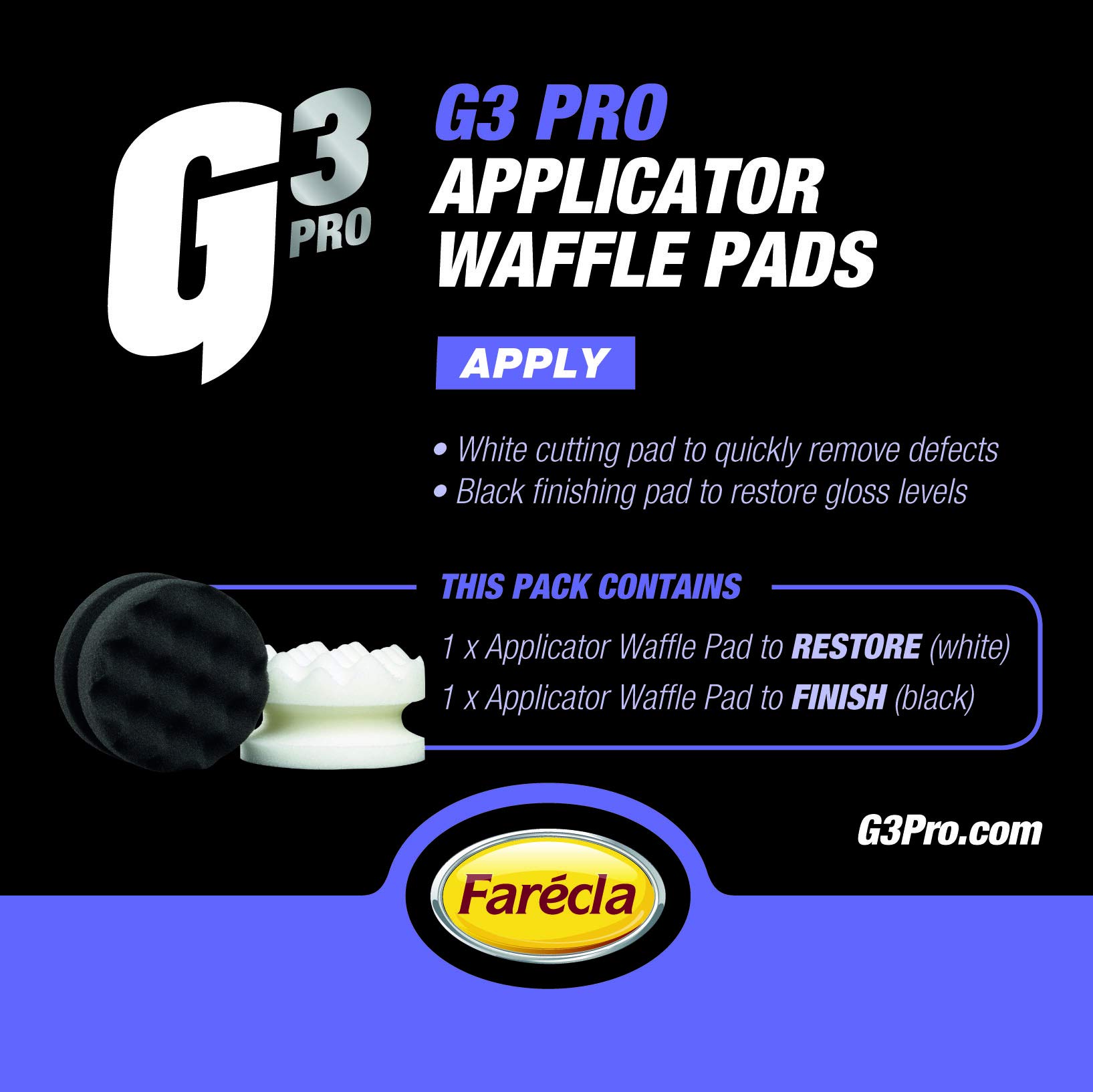 7167 Applicator Waffle Pads - Premium Buffing & Polishing Pads for Car Detailing, Woodworking & DIY Projects