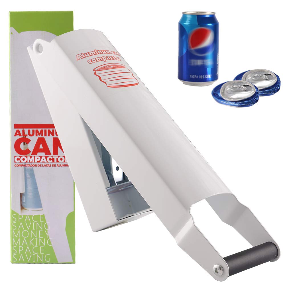 16 oz Heavy Duty Aluminum Can Crusher - Wall Mounted Metal Can Smasher for Soda Cans, Eco-Friendly Recycling Tool - Perfect for Home, Garage & RV Use