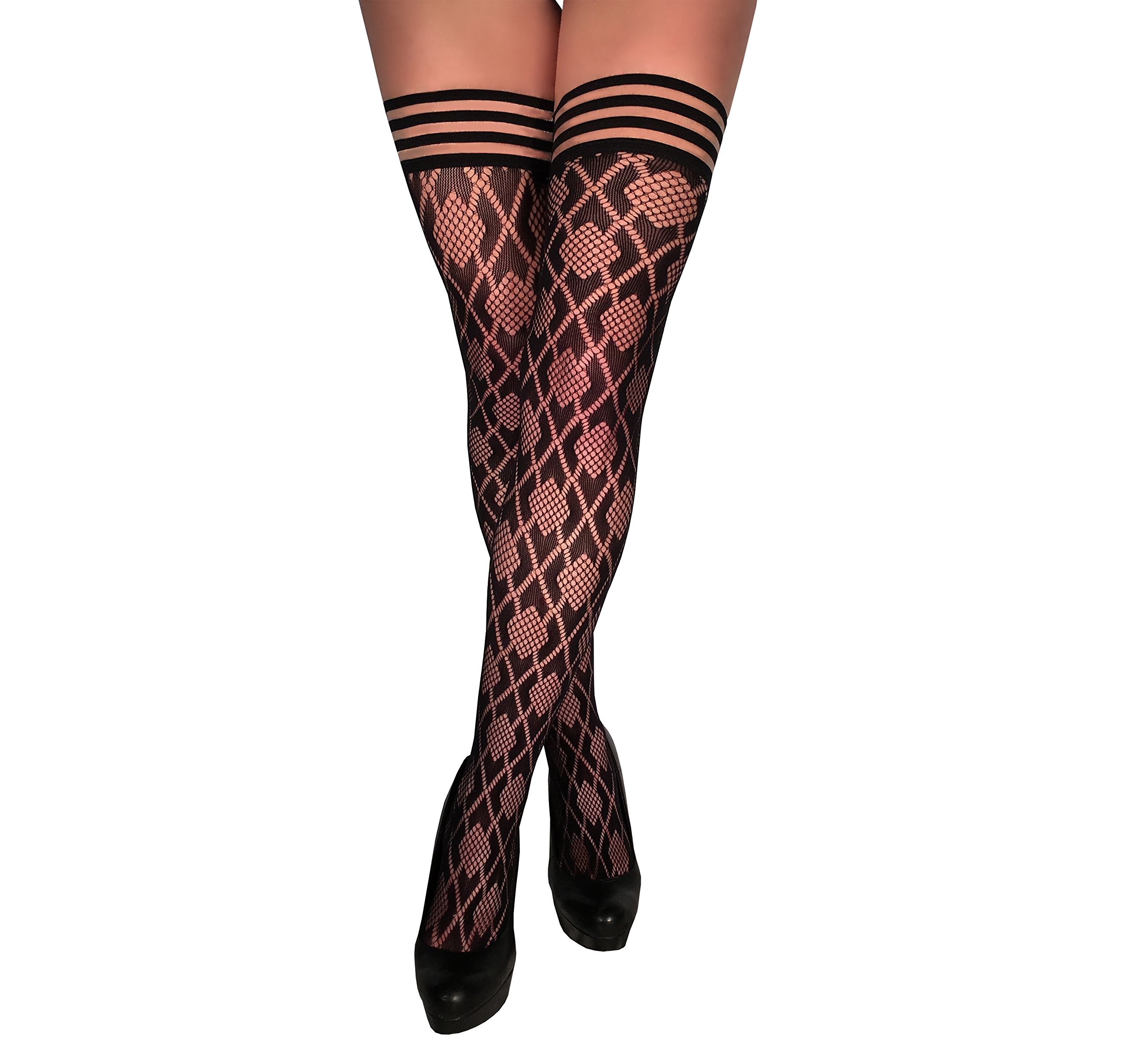 Kix'ies Women's Thigh High Stockings - Maternity Lingerie & Pantyhose for Pregnancy Comfort | Perfect for Work, Date Night and Special Occasions