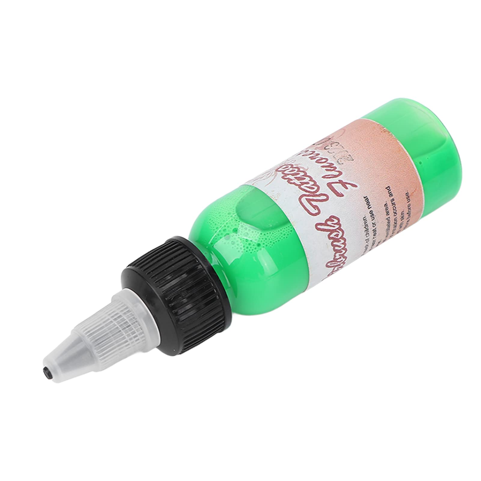 Professional Tattoo Ink - 30ml Safe Body Paint for Stage Makeup & Costume Parties | Fluorescent Green | Ideal for Halloween, Cosplay & Body Art