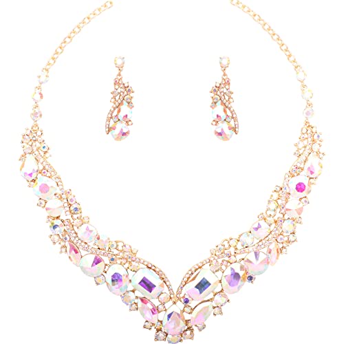 Style2-AB Crystal-Gold plated