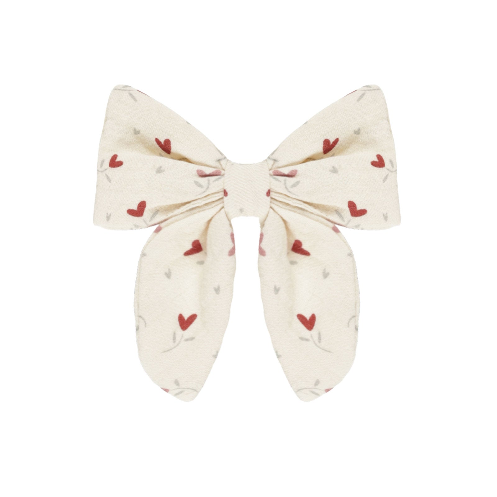 Heart Bow Hair Clip - Cute Ditsy Hair Accessories for Women & Girls - Perfect for Parties, Weddings & Everyday Styling