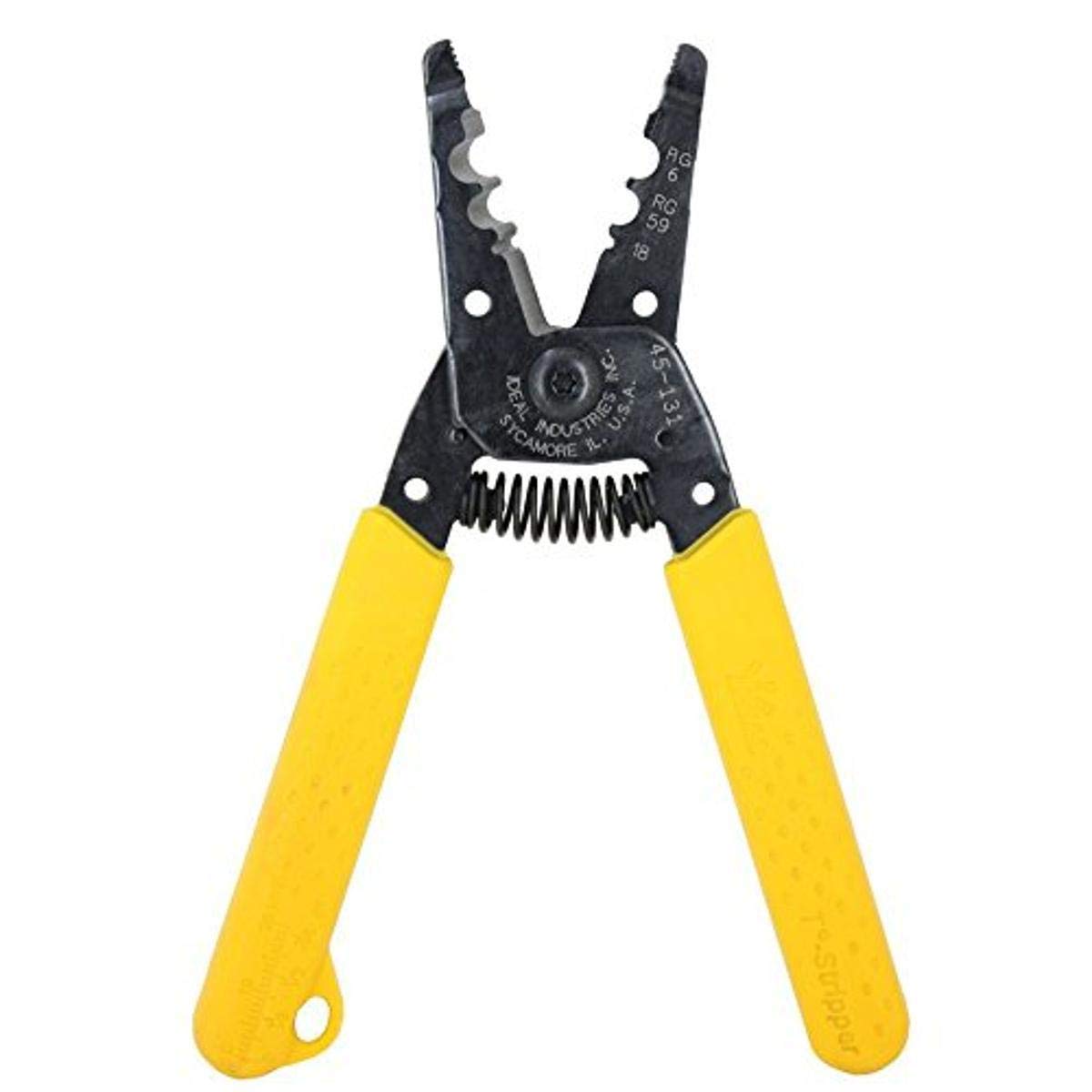 Premium 45-131 Coaxial Cable Stripper Tool - Professional Wire Stripping for RG6, RG59 & Coax Cables - Perfect for TV, Satellite, CCTV & Internet Installations