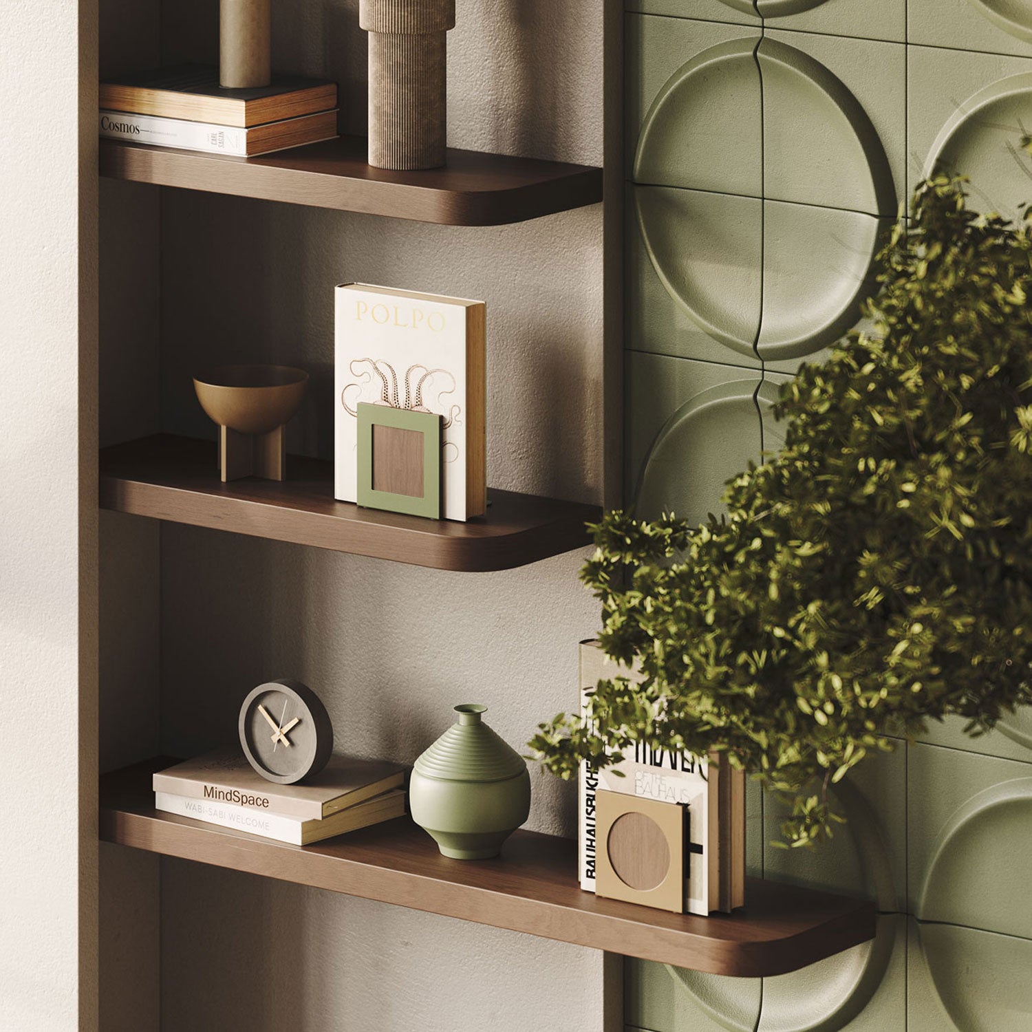 Aksel RADius Espresso Floating Shelf - Wall Mounted Wooden Shelf for Kitchen, Bathroom & Living Room Storage - Perfect for Displaying Decor, Books & Essentials