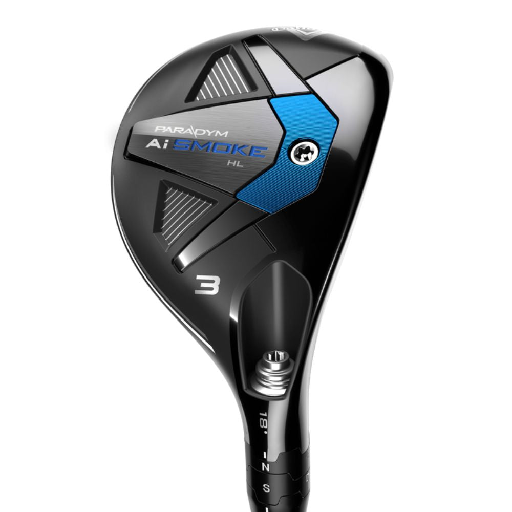 Callaway Paradym AI Smoke HL 3 Hybrid Golf Club - 18° Loft, Cypher 60 Regular Flex, Left Handed - Perfect for High Launch & Forgiveness - Ideal for Mid-Handicap Golfers on Fairway Shots