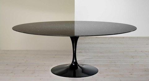 Eero Saarinen Tulip Table - 54 x 96 Inch Oval Dining Table | Mid-Century Modern Design for Dining Room, Kitchen & Office Spaces