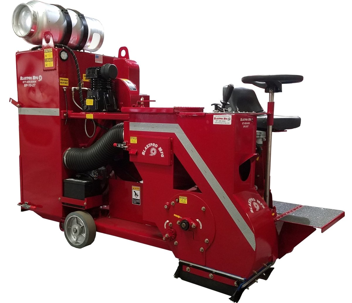 BP 10 27 Ride On Shot Blaster - Industrial Surface Preparation Equipment for Concrete & Metal Cleaning | Perfect for Construction Sites, Warehouses & Factory Floors