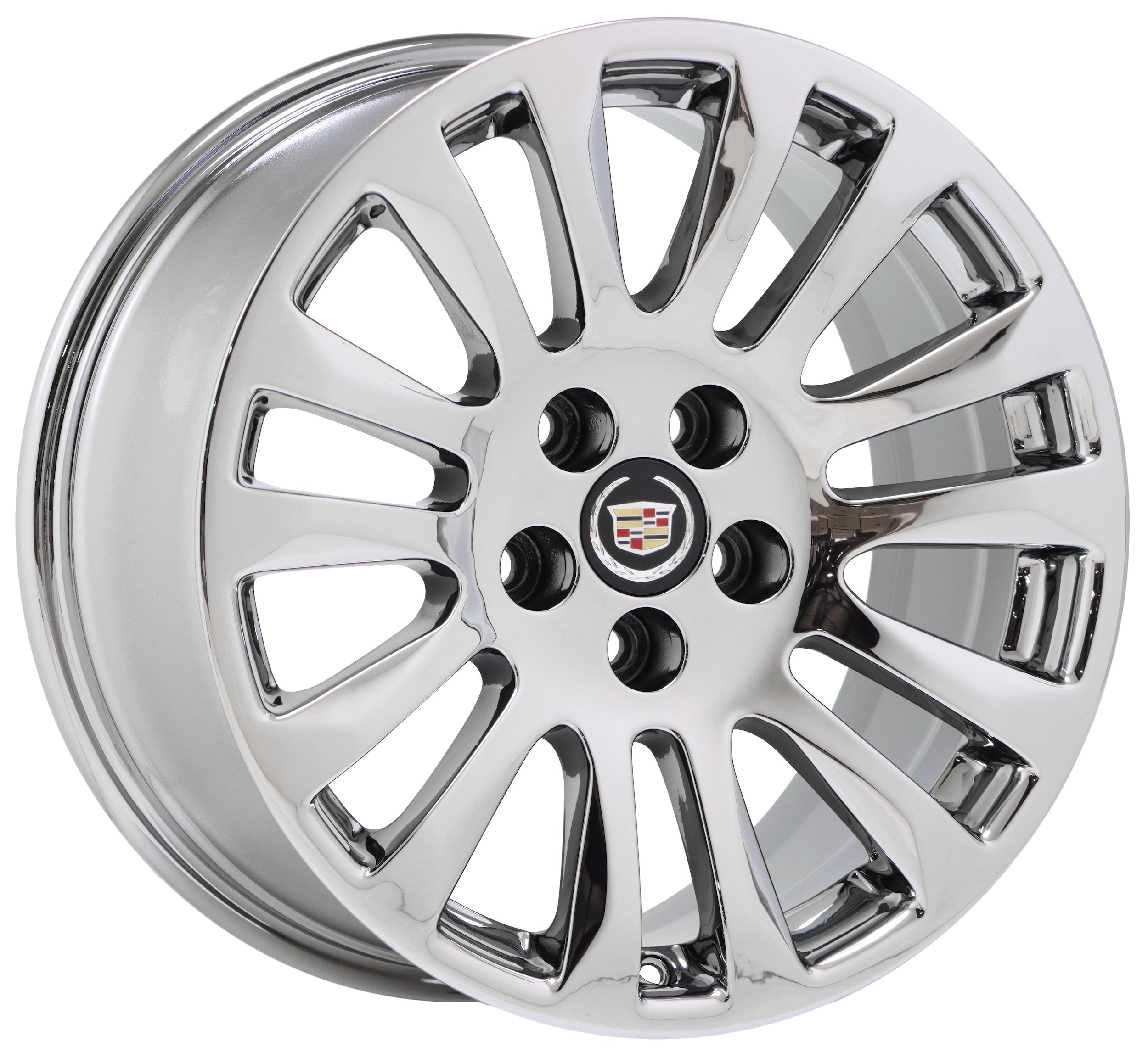 18x8.5 Cadillac CTS Sedan Chrome Wheel Rim Factory OEM 4669 - Premium Replacement for Luxury Car Upgrades & Performance Enhancement