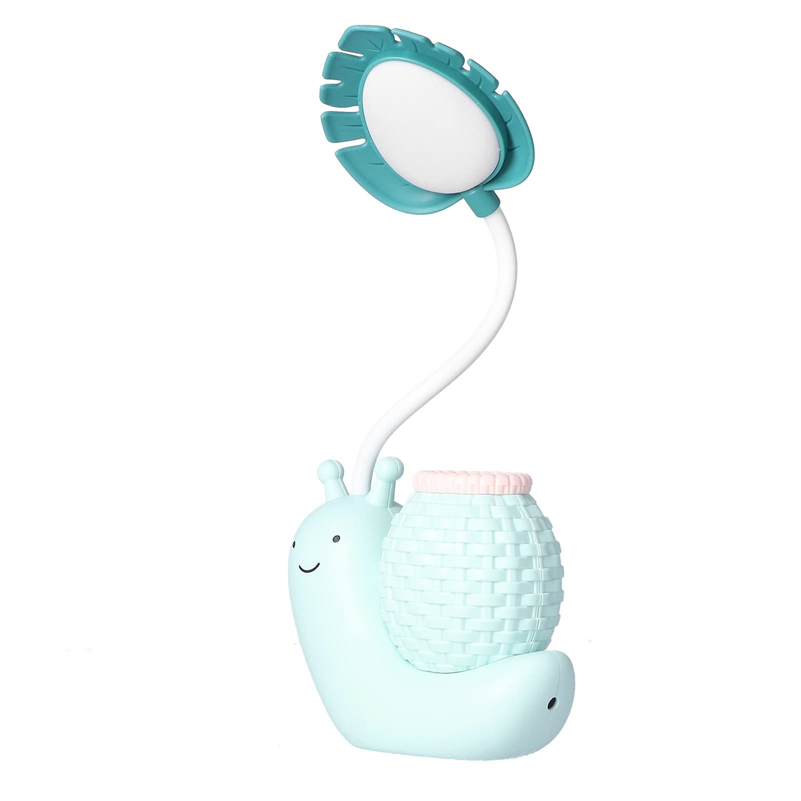 Liyeeo Multi-Function Flexible Desk Lamp for Students & Kids - Adjustable LED Reading Light with Eye Protection, Blue - Perfect for Study, Office, and Bedroom Use