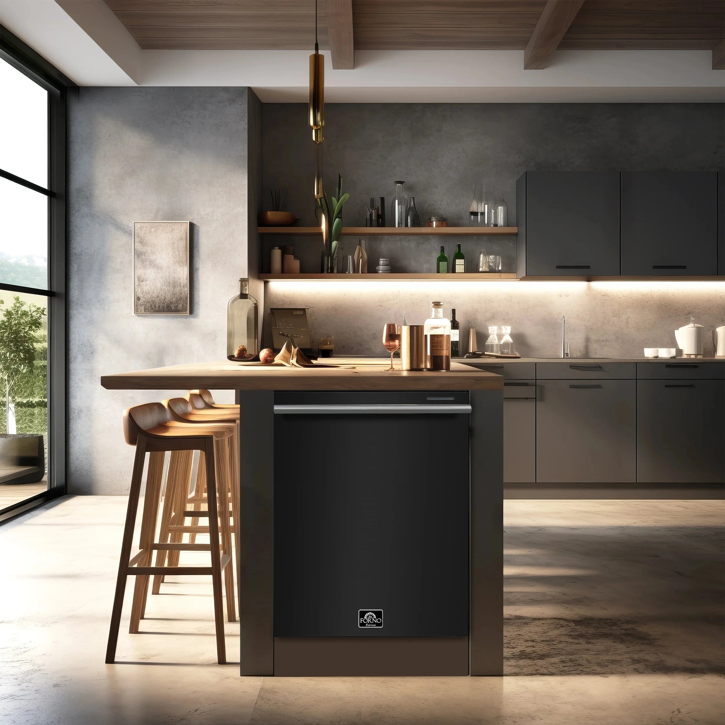 Black and Silver Forno Espresso 30