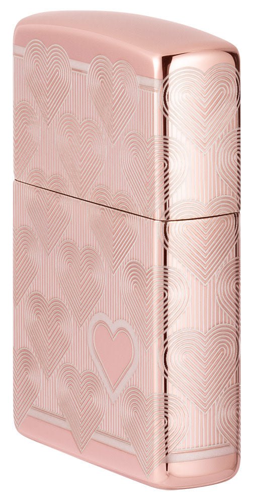 Heart Design High Polish Rose Gold Jewelry - Elegant Necklace for Women, Perfect for Valentine's Day Gifts, Anniversaries & Special Occasions