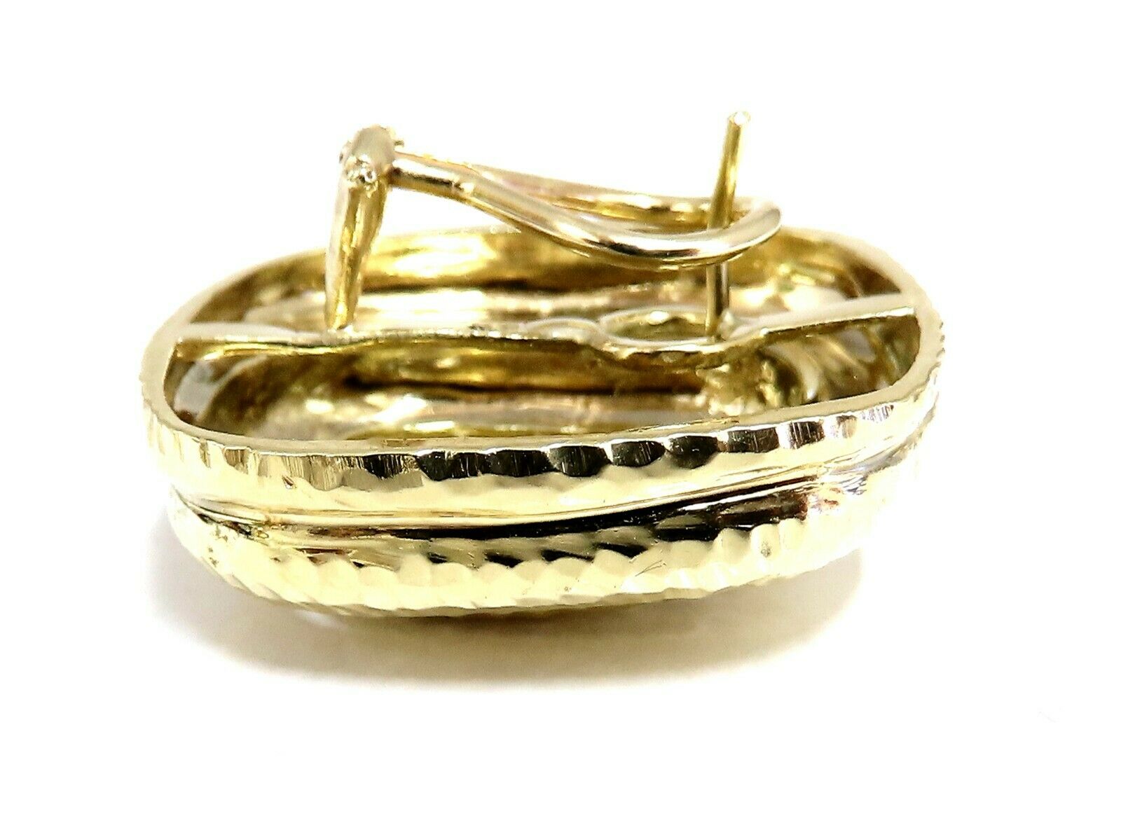 Aztec Inca South American Endless Maze Domed Hammered Rustic Earrings - 18K Gold Tribal Jewelry for Women - Perfect for Boho, Festival and Ethnic Fashion Outfits