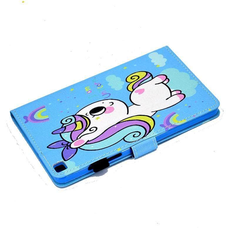 Samsung Galaxy Tab A7 Lite T220 T225 - Kids Tablet with Cartoon Leather Stand Cover - Perfect for Learning, Entertainment & Travel