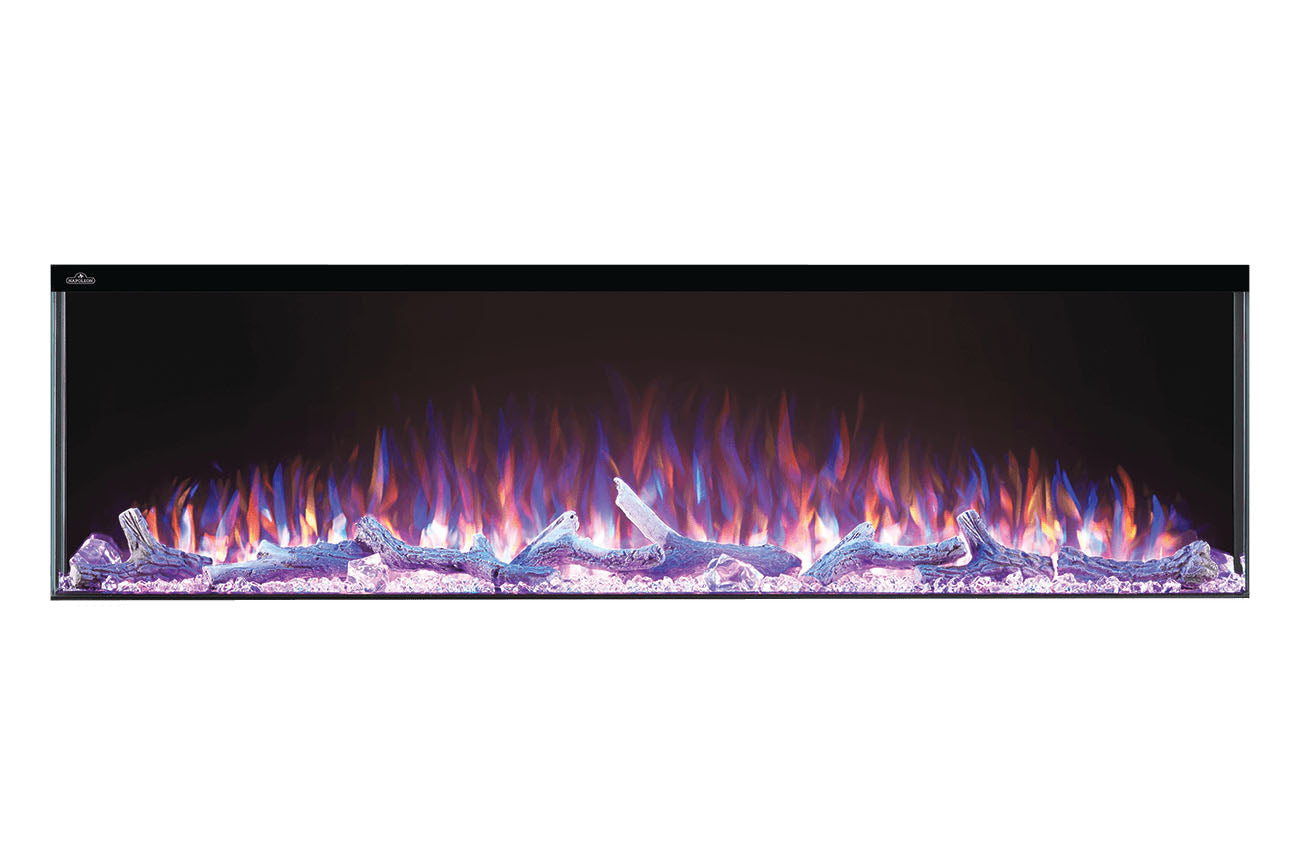 Napoleon Trivista Primis 60-Inch Built-In Electric Fireplace - 3-Sided or 2-Sided Viewing Options for Modern Living Room, Bedroom, or Office Heating Solution