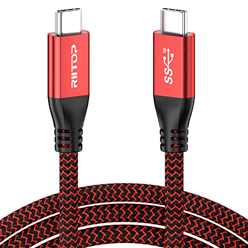 RIITOP USB C to C Cable 6.6FT 20Gbps Fast Charging & Data Transfer, USB 3.2 Gen 2x2 with E-Marker for MacBook Pro, iPad Pro, Thunderbolt 3/4, External SSD, 4K Monitor - Perfect for Home Office & Gaming Setup