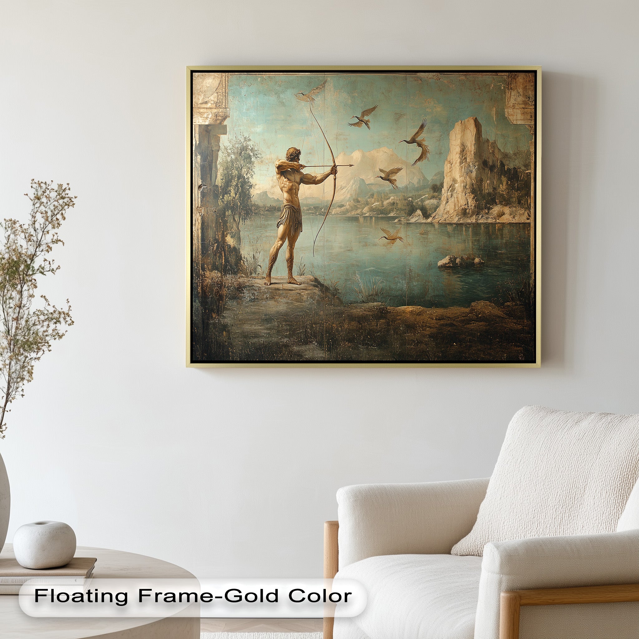 Apollo's Aim - Greek Mythology Oil Painting Artwork for Home Decor & Wall Art | Perfect for Living Room, Bedroom, or Office