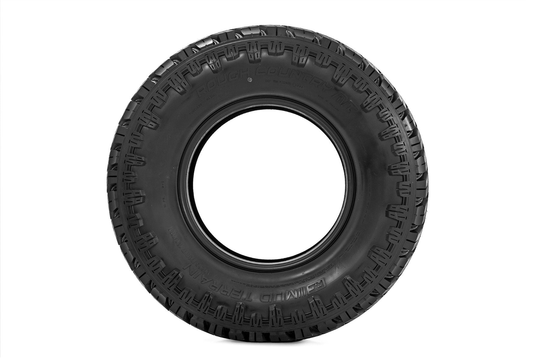 265/70R17 Rough Country M/T Mud Terrain Tires - Dual Sidewall Design (98010134) for Off-Road Trucks, SUVs & Jeeps - Perfect for Mud, Sand & Rocky Trails