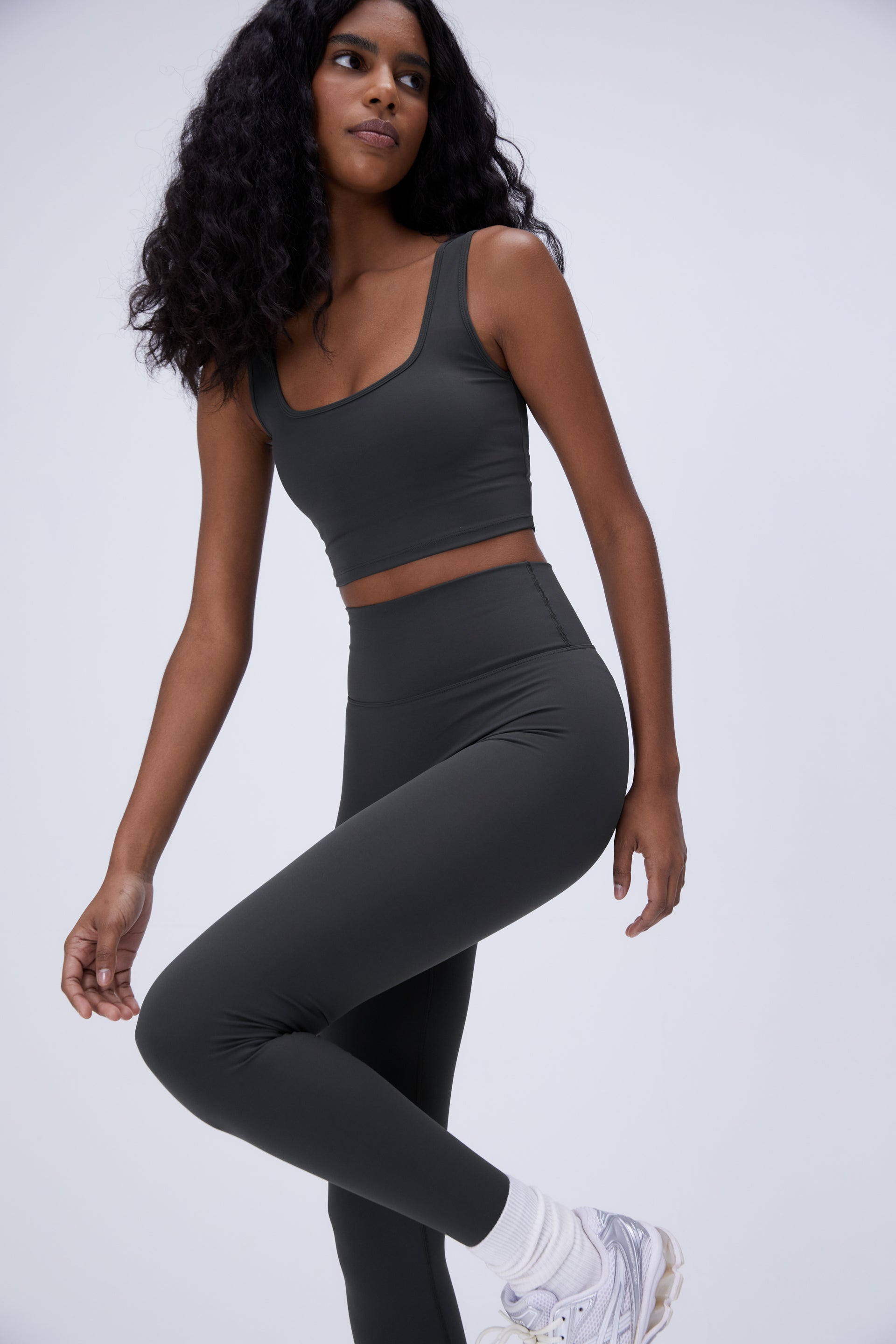 Ultimate Square Neck Bra in Graphite Grey - Comfortable & Supportive for Everyday Wear & Workouts