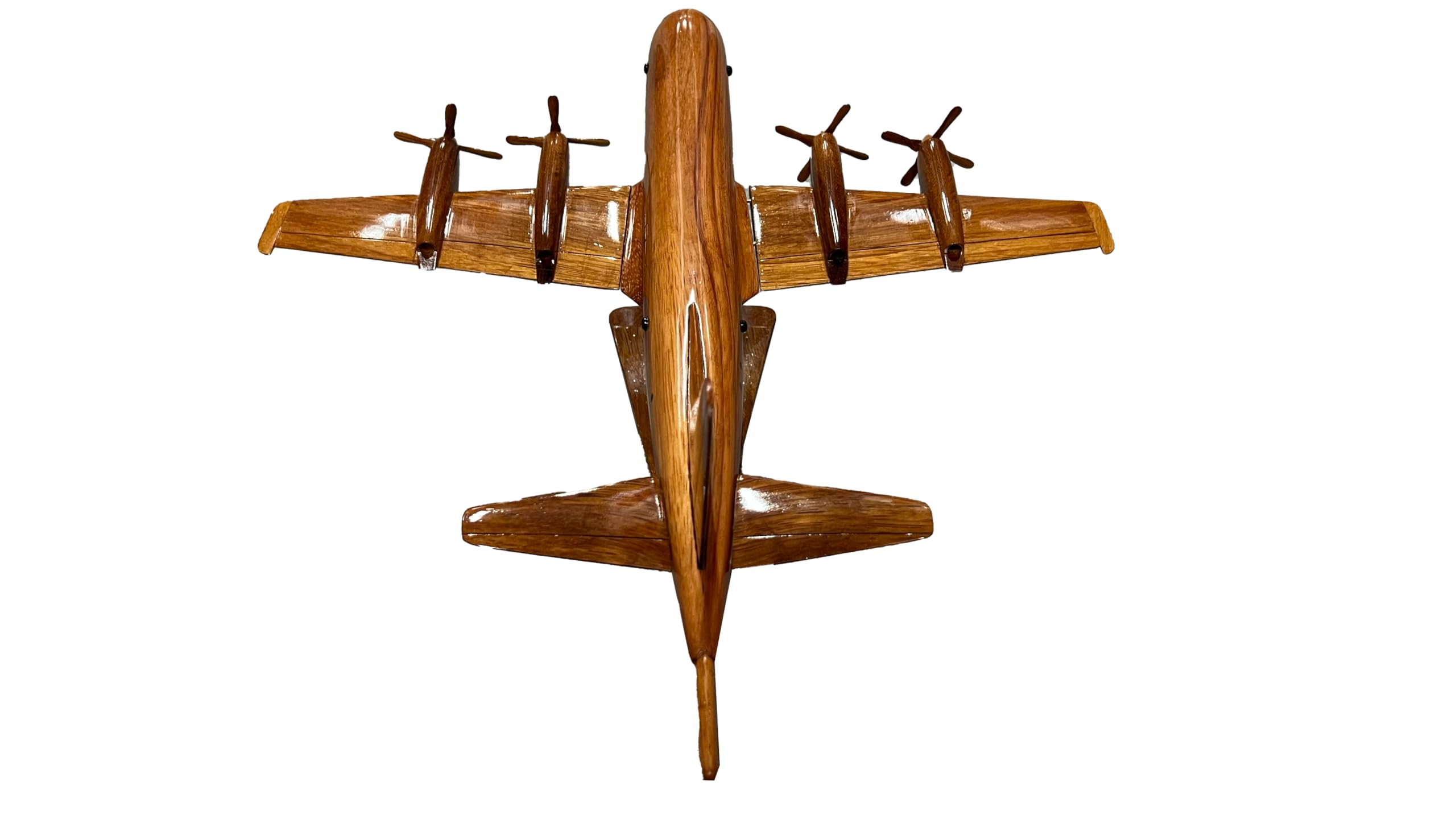 P3 Orion Mahogany Wood Desktop Airplane Model - Handcrafted Wooden Aircraft Display for Office Desk, Home Decor & Aviation Enthusiasts - Perfect Gift for Collectors & Pilots