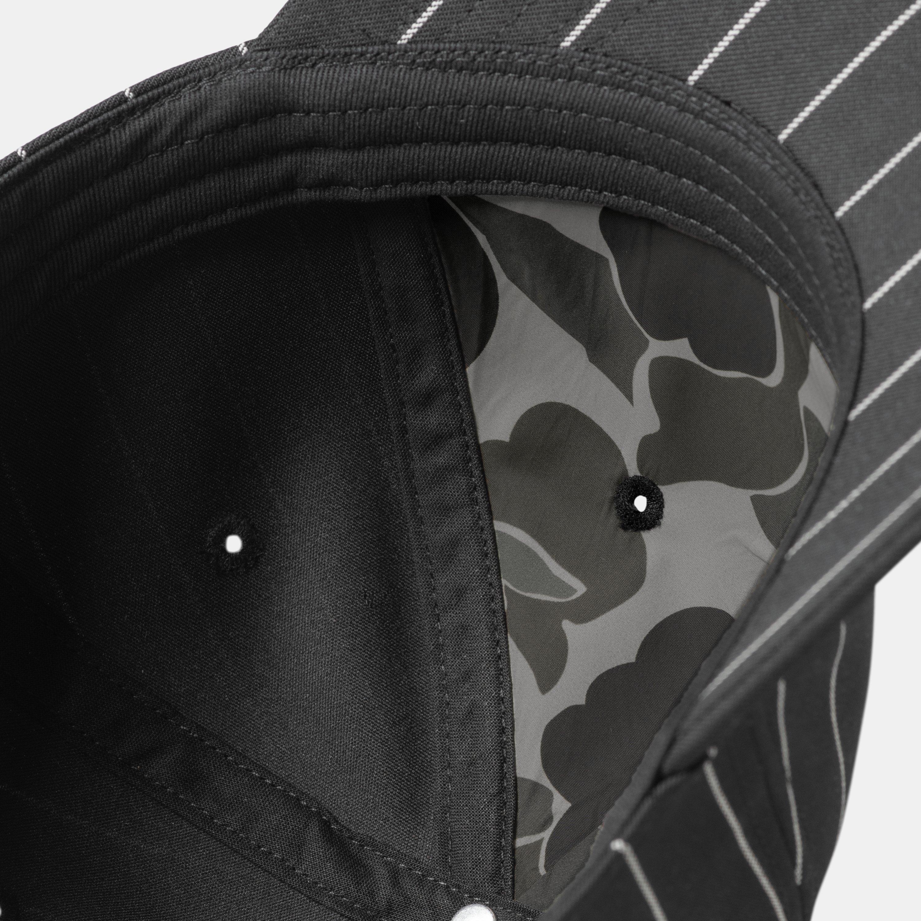 Seaton Cap for Men - Black Wax Stripe Cotton Baseball Hat | Casual, Outdoor & Sports Wear for Everyday Use